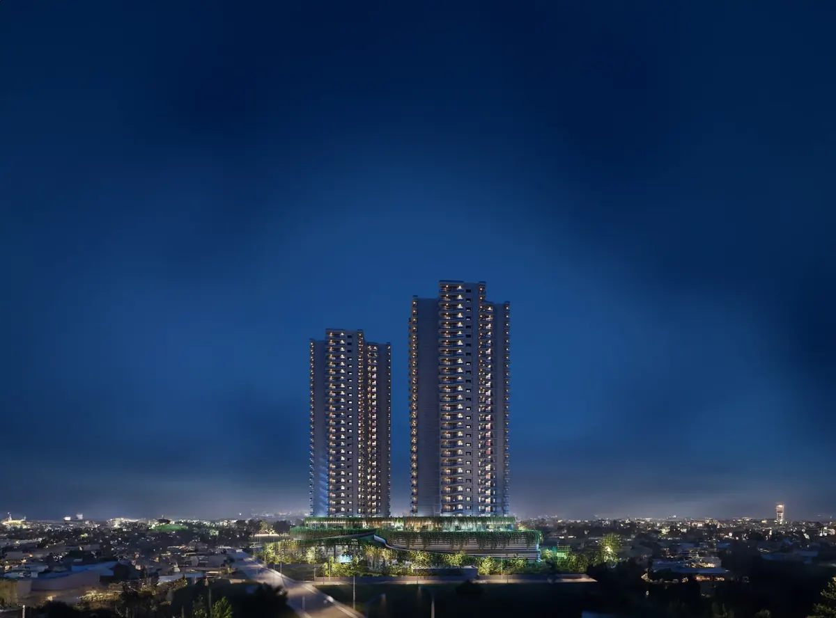 Sobha Altus — towers at night (brochure)