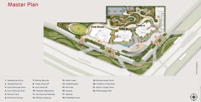 Adani The Marq master plan / site layout