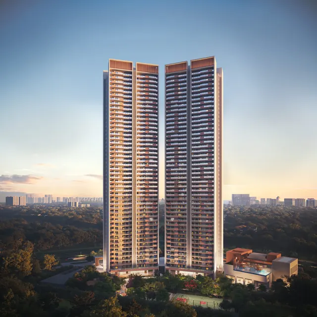 Adani The Marq — twin towers elevation