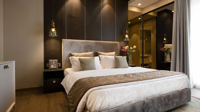 Adani Oyster Grande — sample apartment bedroom