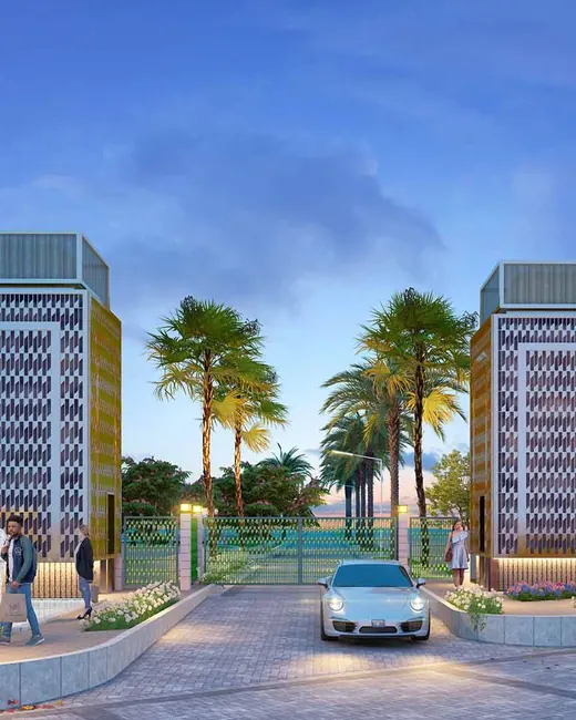 Adani Tatva Estates — entrance gate render