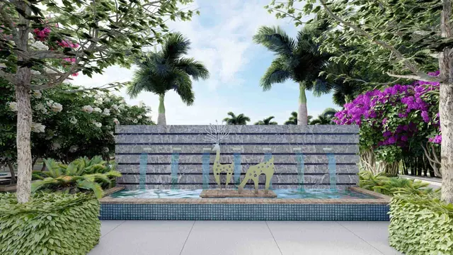 Adani Tatva Estates — water feature render