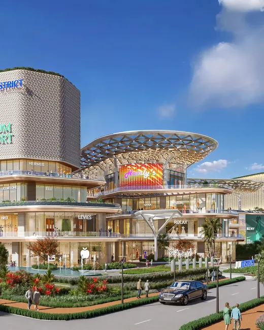 AIPL Joy District — exterior facade day