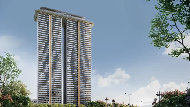 AIPL Riviera — tower elevation, daytime
