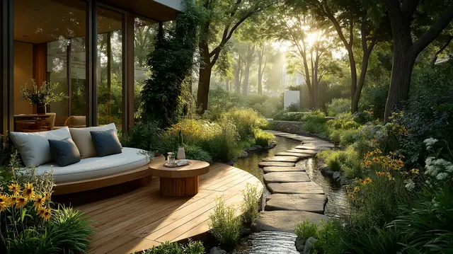 AIPL Riviera — garden lounge deck