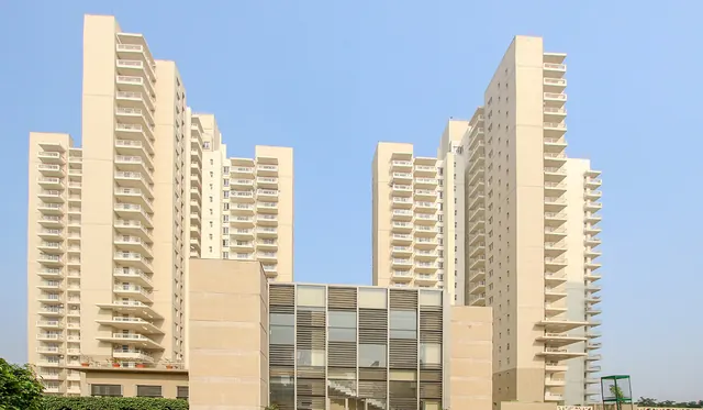 Alpha Gurgaon One — tower elevation (real photo)