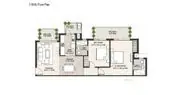 Ansal Highland Park 2 BHK floor plan