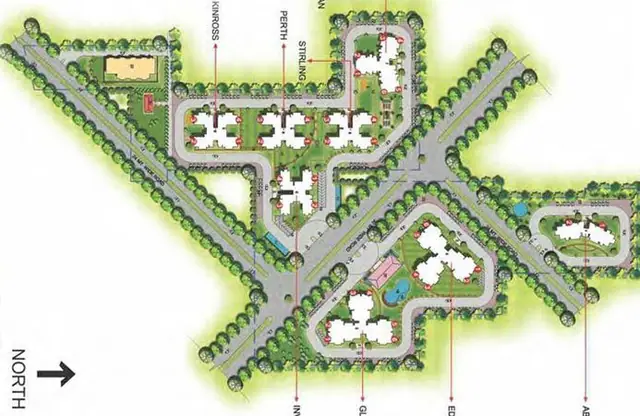Ansal Highland Park master plan / site layout
