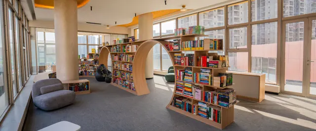 Ashiana Amarah — library interior (real photo)