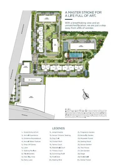 ATS HomeKraft Sanctuary 105 master plan / site layout