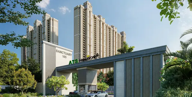 ATS HomeKraft Sanctuary 105 — entrance gate with towers