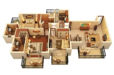 ATS Marigold 3 BHK floor plan