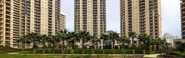 ATS Tourmaline — towers with palm landscaping, panoramic