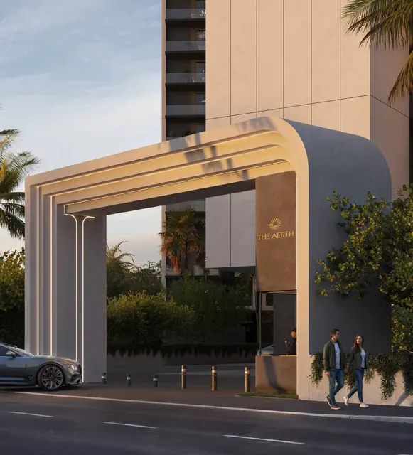 Aura The Aerth — Entrance arrival portal (render)