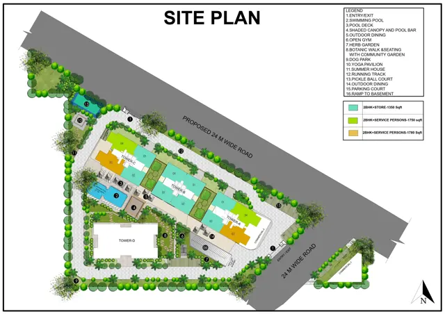 Aura The Aerth master plan / site layout