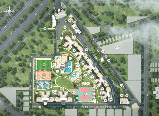 Bestech Altura master plan / site layout