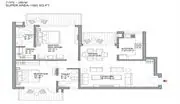 Bestech Park View Ananda 2 BHK floor plan