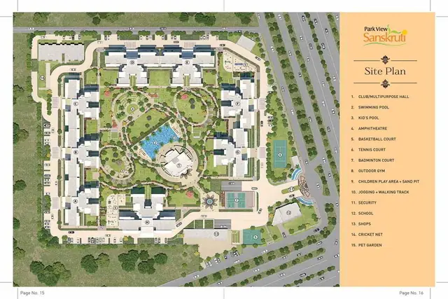 Bestech Park View Sanskriti master plan / site layout