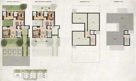 BPTP Amstoria 3BHK + 3T + Basement floor plan