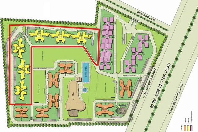 BPTP Spacio master plan / site layout