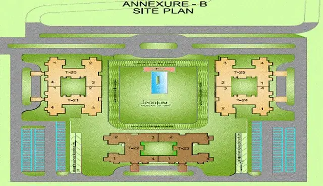 BPTP Terra master plan / site layout