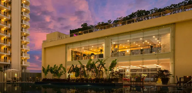 BPTP Terra — clubhouse at dusk (real photo)