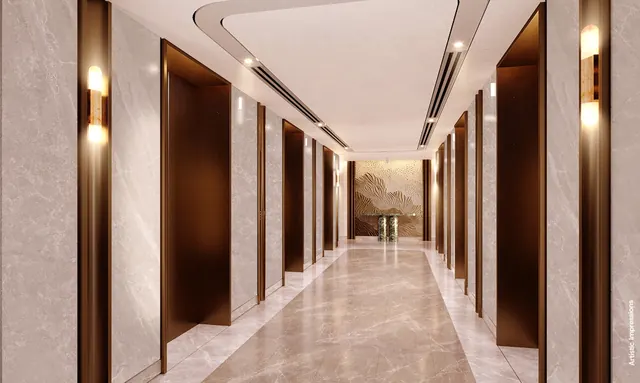 BPTP Verti Greens GAIA Residences — lift lobby