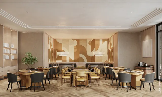 BPTP Verti Greens GAIA Residences — cafe/dining lounge