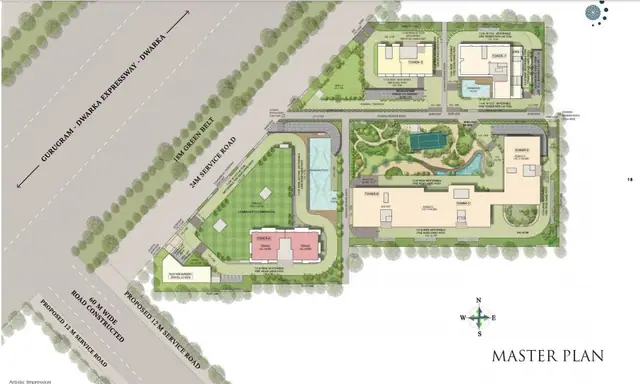 Central Park Delphine master plan / site layout