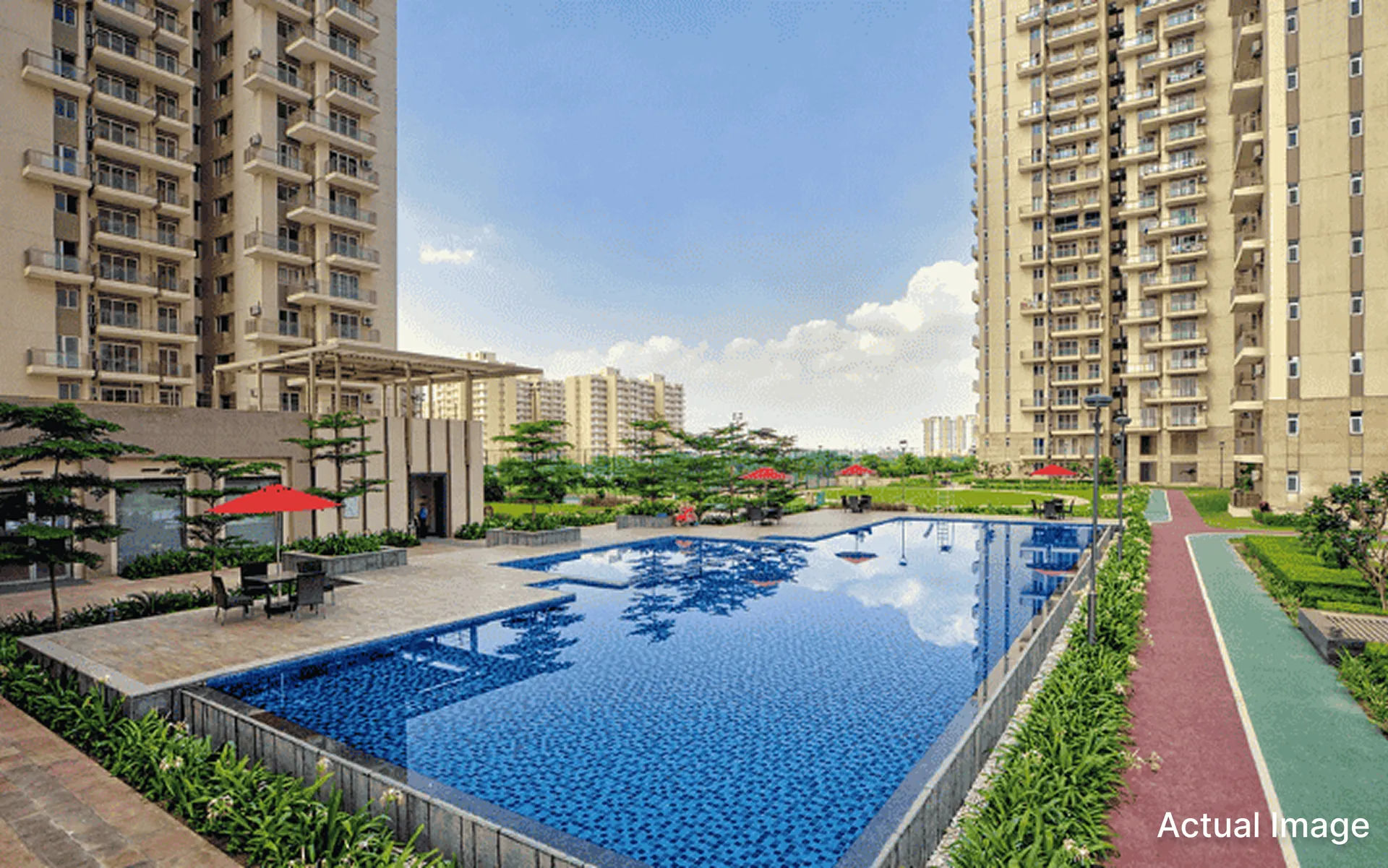 Conscient Heritage Max — towers and pool deck (actual photo)