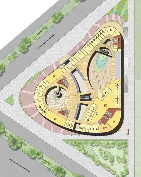Conscient One Gurgaon Shops 1st floor floor plan