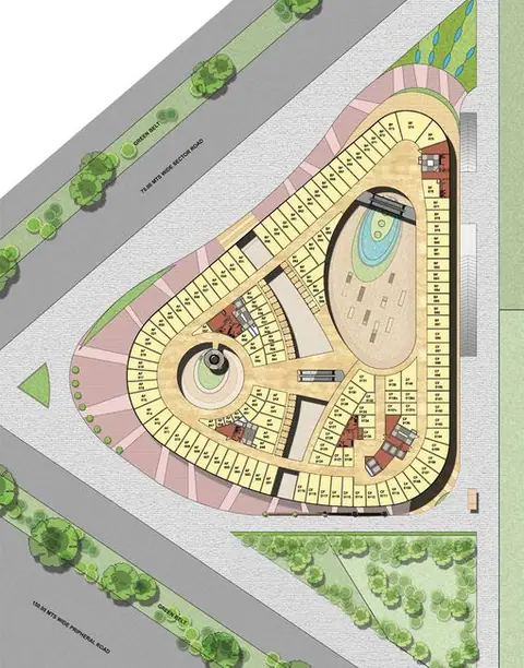 Conscient One Gurgaon Shops 2nd floor floor plan
