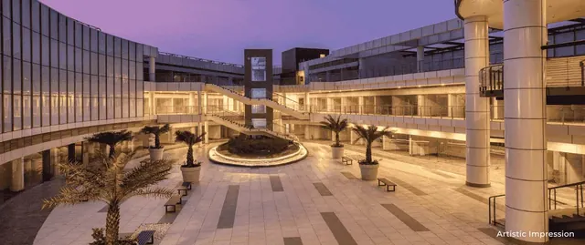 Conscient One Gurgaon — central courtyard at dusk