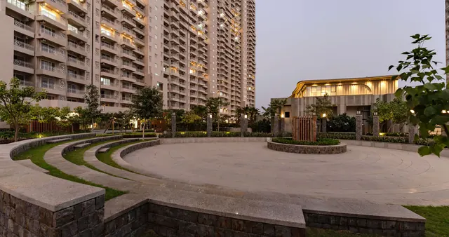 County The Center Court — amphitheatre and towers (real photo)