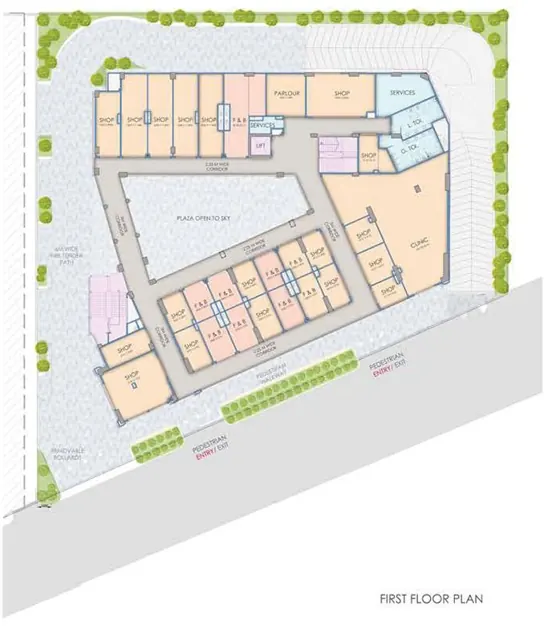 DLF Club Arcade First Floor floor plan