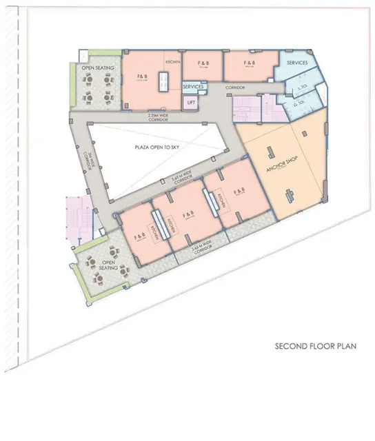 DLF Club Arcade Second Floor floor plan
