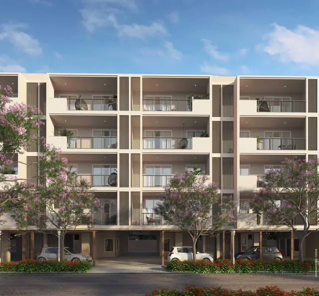 DLF Garden City Enclave — floors facade (render)