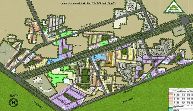 DLF Garden City master plan / site layout