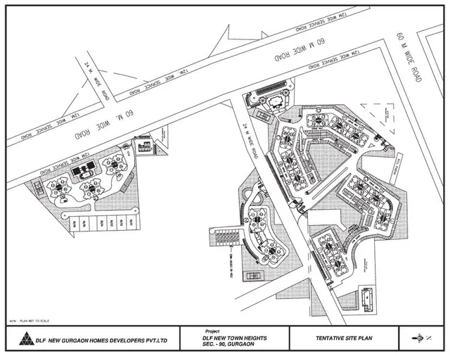 DLF New Town Heights master plan / site layout