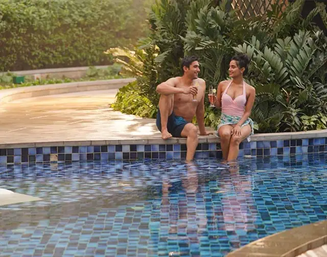 DLF Privana South pool deck render