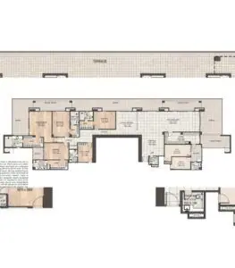 DLF Privana West Penthouse floor plan