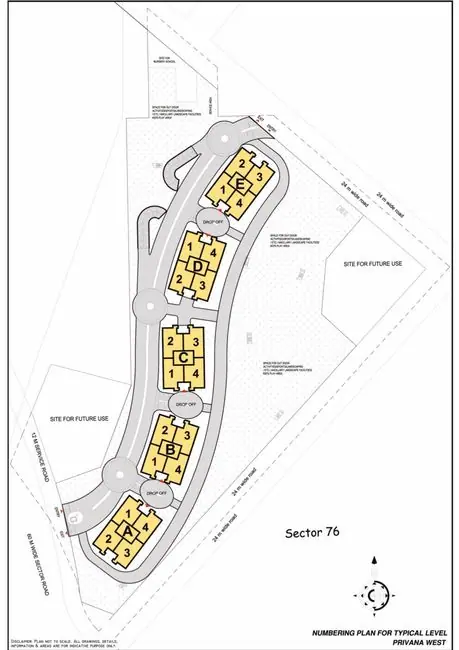 DLF Privana West master plan / site layout
