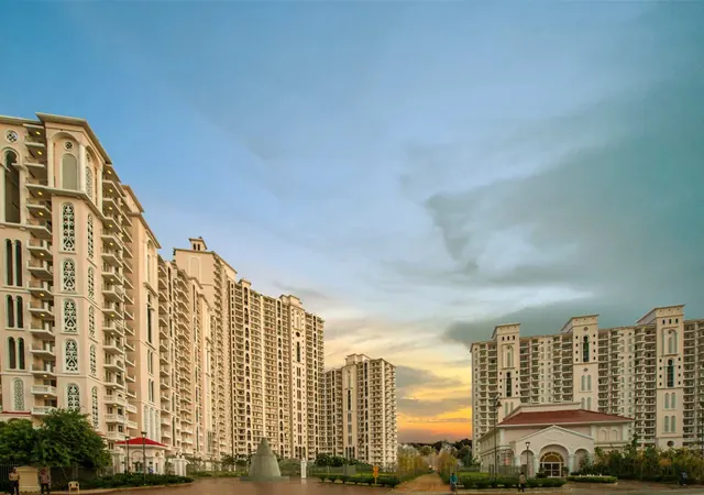 DLF Regal Gardens — towers at sunset (real photo)