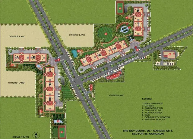 DLF Sky Court master plan / site layout
