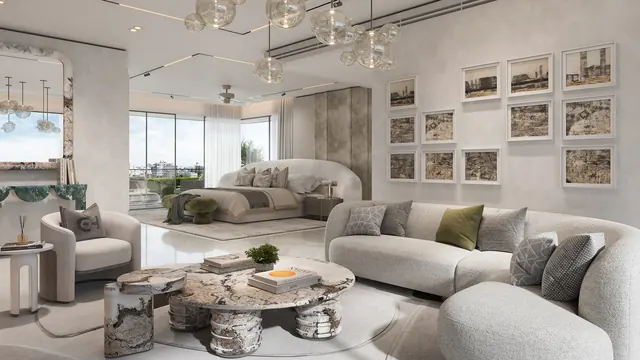 Elan The Emperor — living room interior render