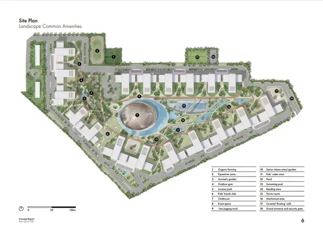 Elan The Presidential master plan / site layout