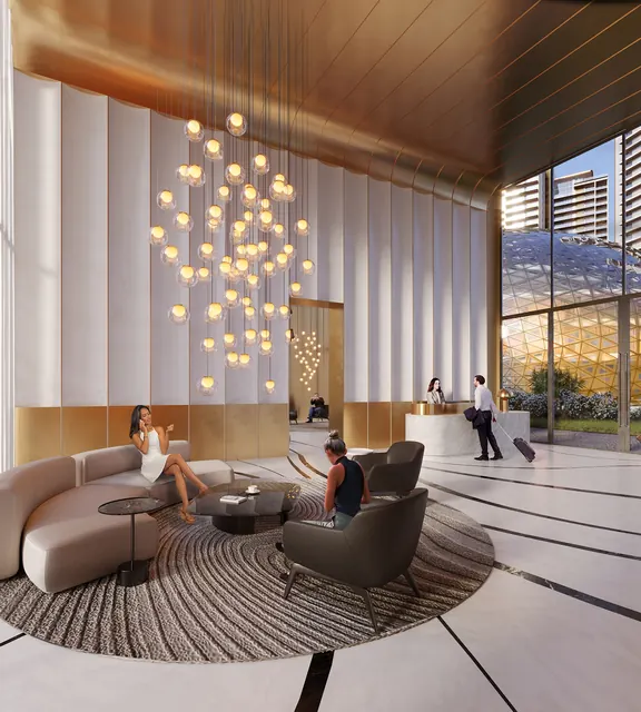 Elan The Presidential — lobby interior render