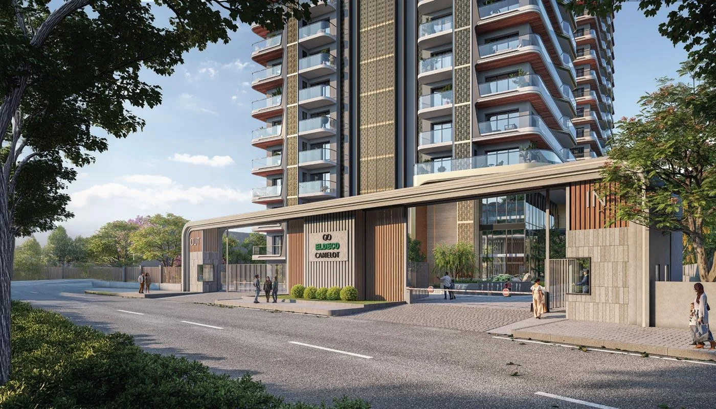 Eldeco Camelot towers and entrance