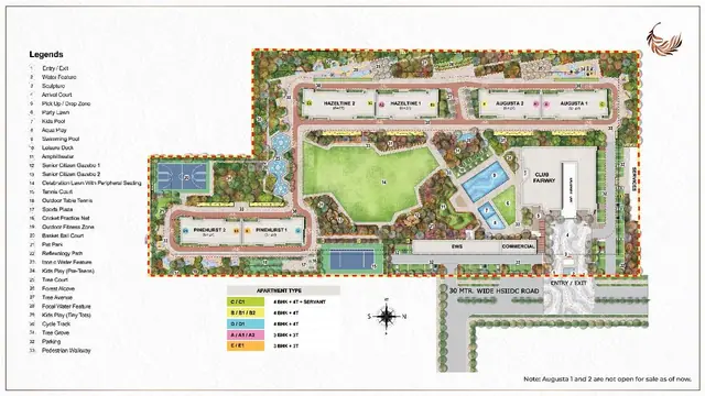 Eldeco Fairway Reserve master plan / site layout