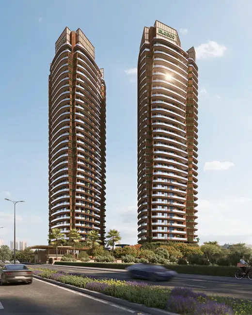 Eldeco Terra & Sol — towers from approach road render